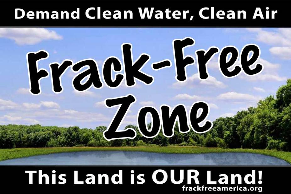 Demand clean water, Clean Air yard sign